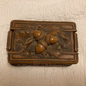 Antique Wooden Container from Syroco Wood of Syracuse NY